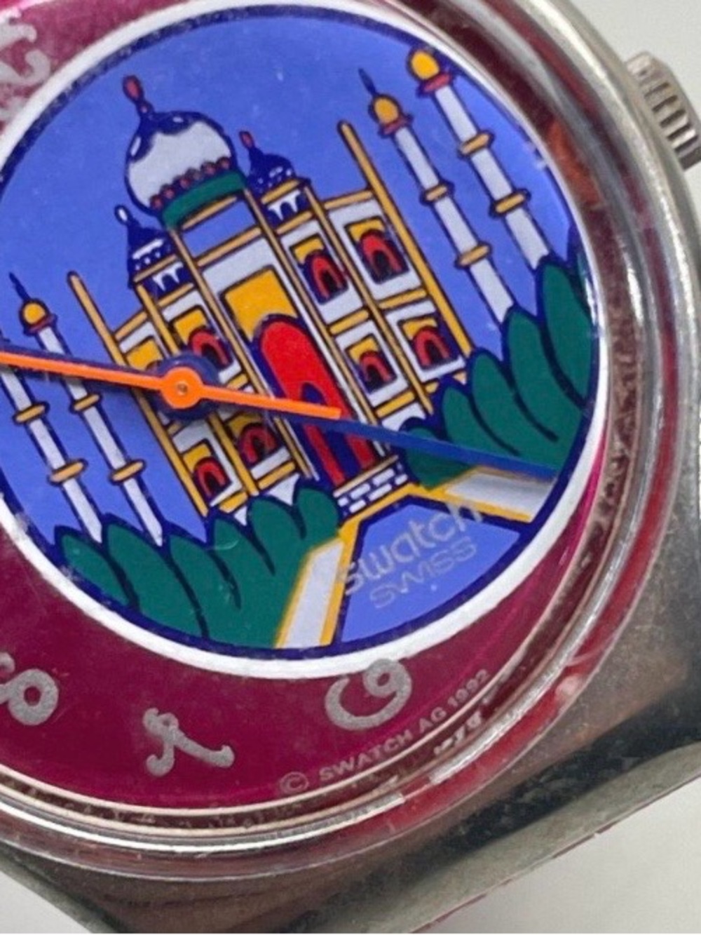 Swatch Pink & Blue Taj Mahal Graphic Watch - Picture 3 of 8